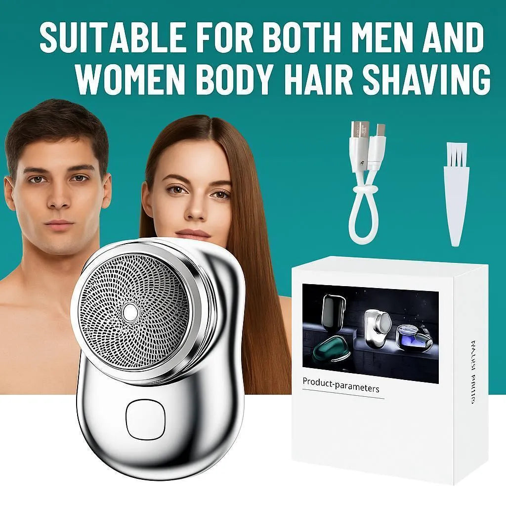 Mini Portable Electric Shaver - Rechargeable Waterproof