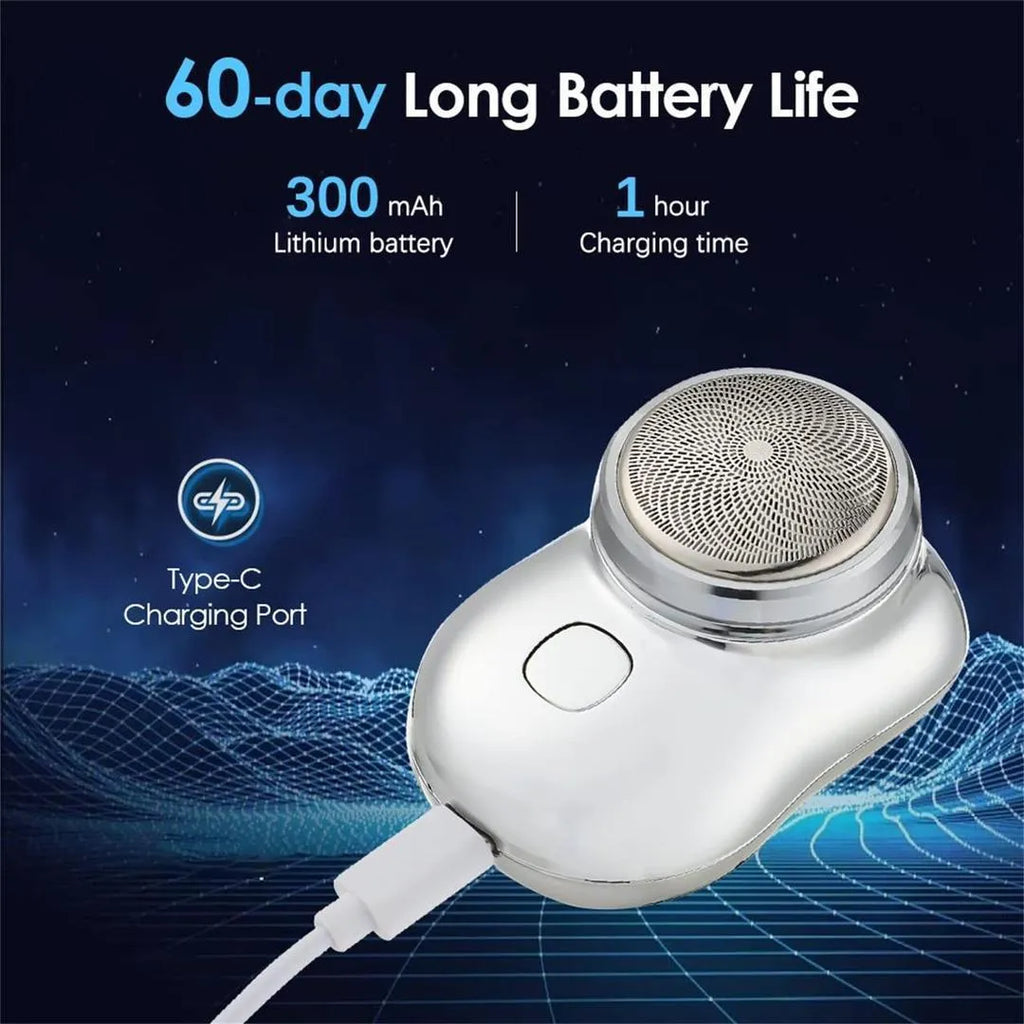 Mini Portable Electric Shaver - Rechargeable Waterproof