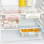 Fridge Storage Basket Adjustable