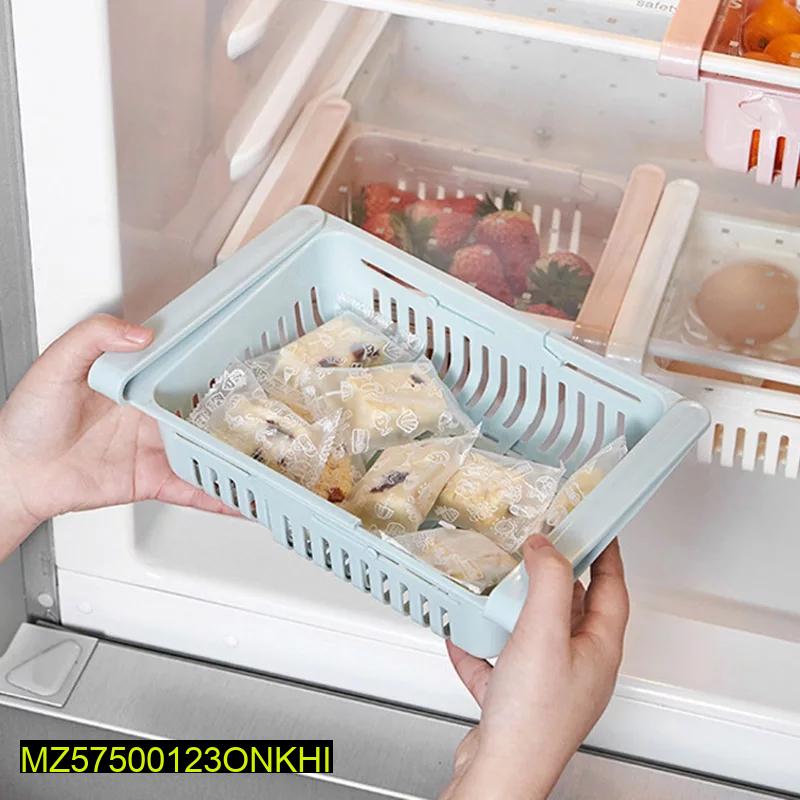 Fridge Storage Basket Adjustable
